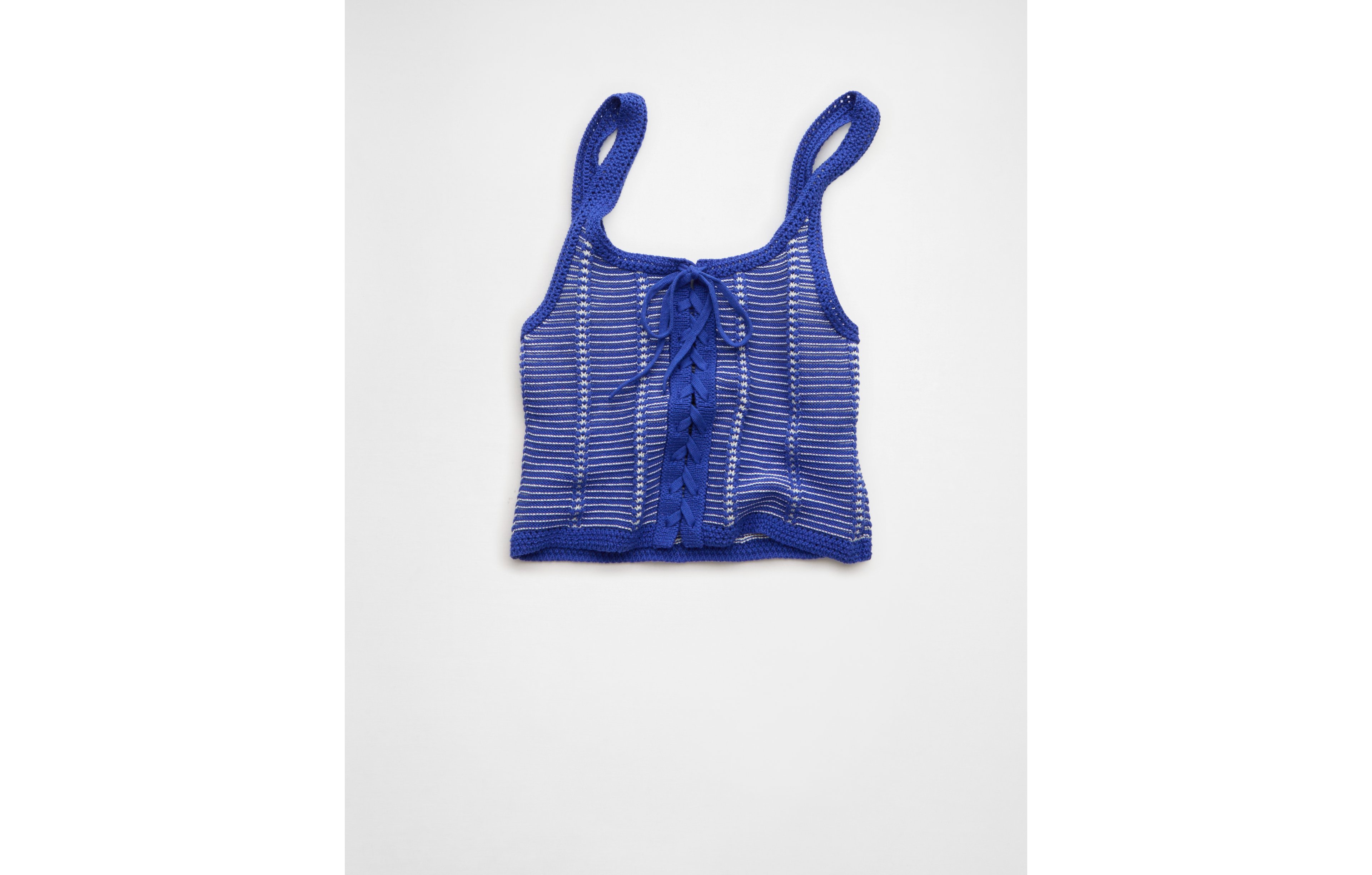 AE Lace-Up Knit Tank Top