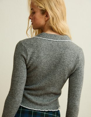 AE Whoa So Soft Polo Henley Sweater