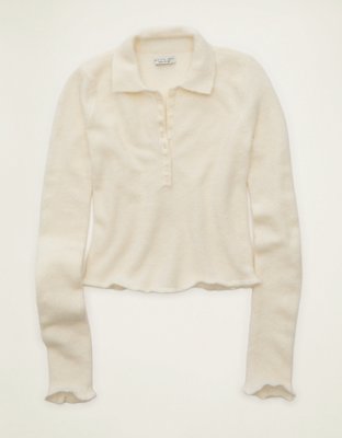 AE Whoa So Soft Polo Henley Sweater
