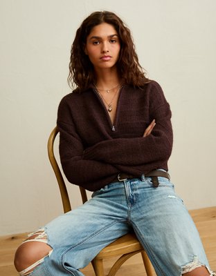 AE Snow Stopper Half-Zip Sweater