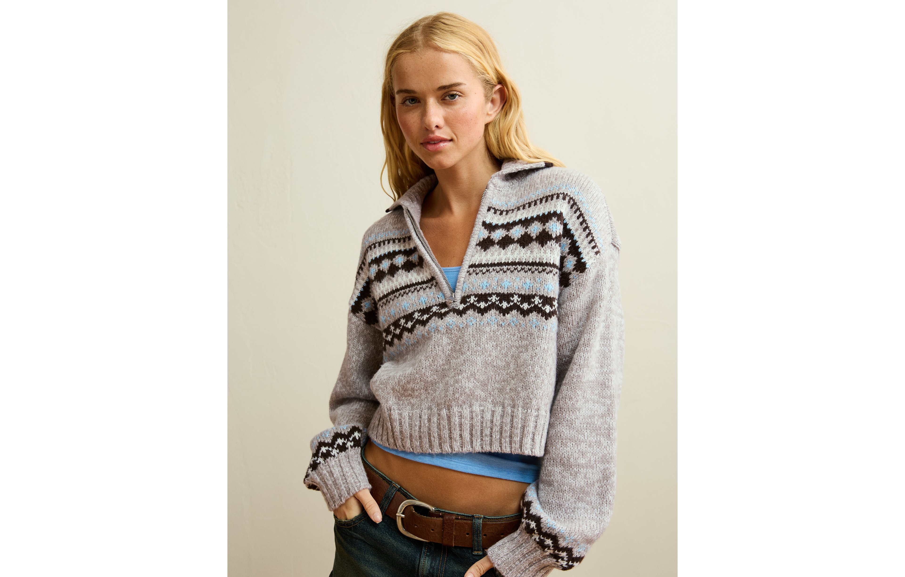 AE Snow Stopper Half-Zip Sweater
