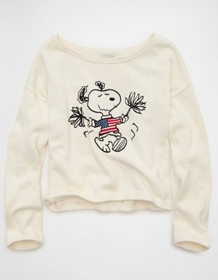 AE Americana Snoopy Graphic Sweater