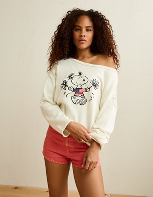 AE Americana Snoopy Graphic Sweater