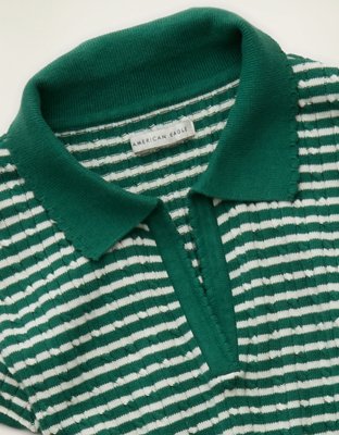 AE V-Neck Ribbed Sweater Polo