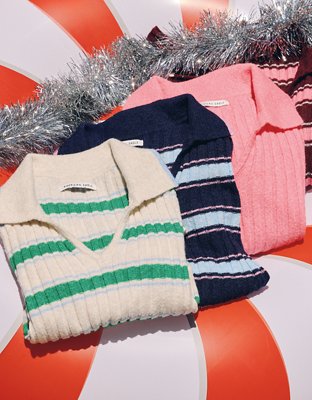 AE Whoa So Soft Fitted Sweater Polo