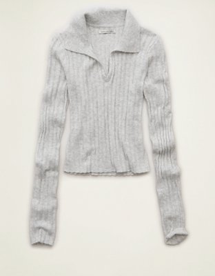 AE Whoa So Soft Fitted Sweater Polo