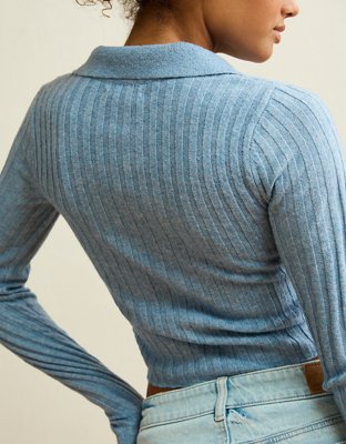 AE Whoa So Soft Fitted Sweater Polo