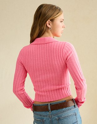 AE Whoa So Soft Fitted Sweater Polo