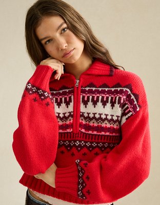 AE Snow Stopper Half-Zip Sweater