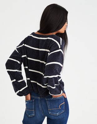 Женские свитеры American Eagle AE Chenille Balloon-Sleeve Sweater — фото 2