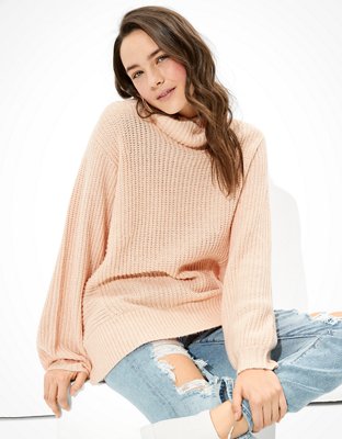 American eagle 2025 mock neck sweater