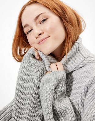 AE Oversized Dreamspun Mock Neck Sweater