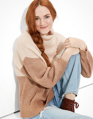AE Oversized Dreamspun Mock Neck Sweater