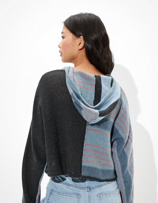 AE Denim Patchwork Hoodie