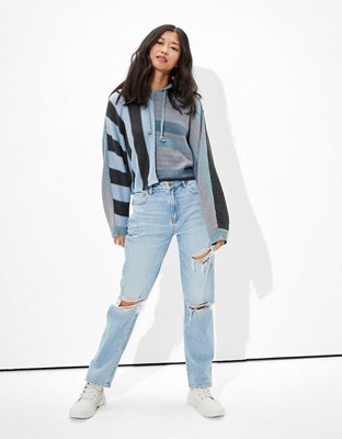 AE Denim Patchwork Hoodie