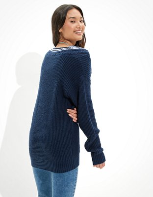 Женские свитеры American Eagle AE Oversized Vintage V-Neck Sweater — фото 2