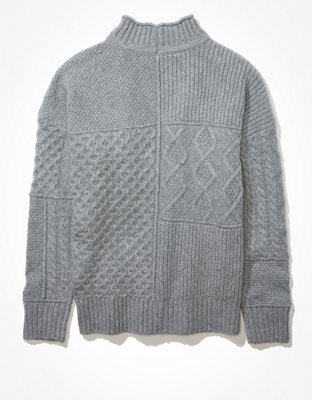 AE Soft & Cozy Mixed Stitch Sweater