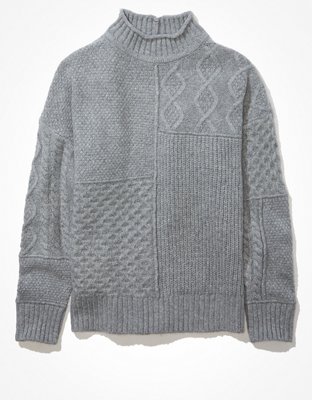 AE Soft & Cozy Mixed Stitch Sweater