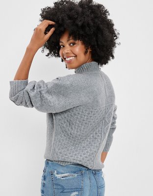 AE Soft & Cozy Mixed Stitch Sweater