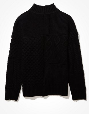 AE Soft & Cozy Mixed Stitch Sweater