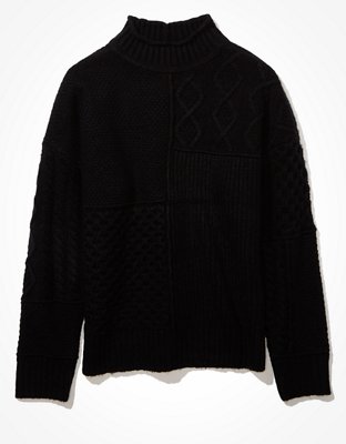 AE Soft & Cozy Mixed Stitch Sweater