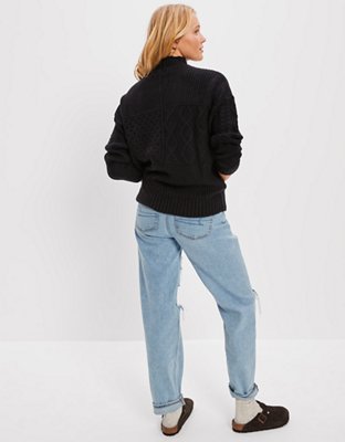 AE Soft & Cozy Mixed Stitch Sweater