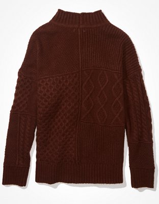 AE Soft & Cozy Mixed Stitch Sweater