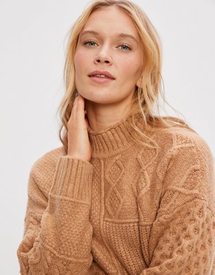 AE Soft & Cozy Mixed Stitch Sweater