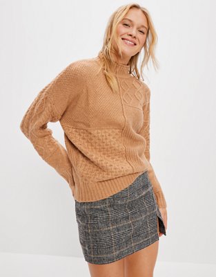 AE Soft & Cozy Mixed Stitch Sweater