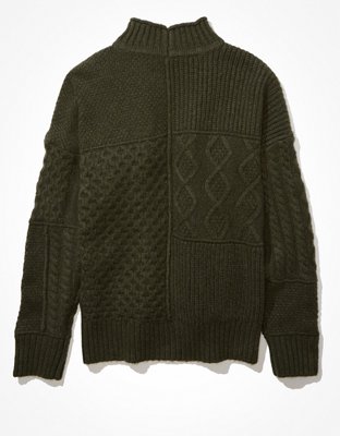 AE Soft & Cozy Mixed Stitch Sweater