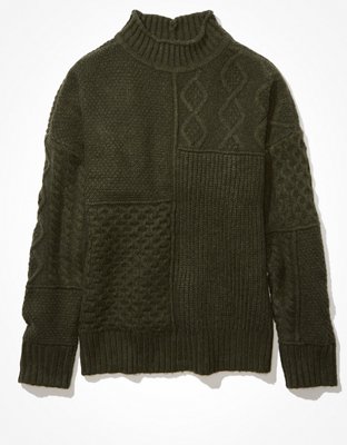 AE Soft & Cozy Mixed Stitch Sweater