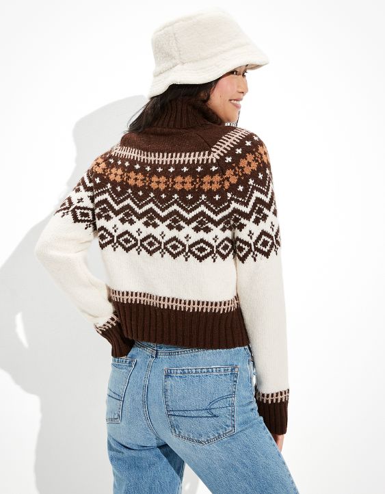 AE Fairisle Snowdrift Sweater