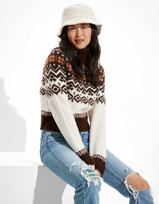 AE Fair Isle Snowdrift Sweater