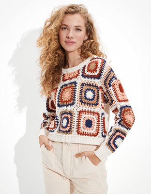 AE Crochet Sweater