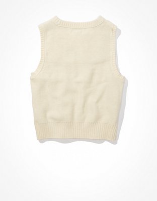 AE Crochet Crew Neck Vest