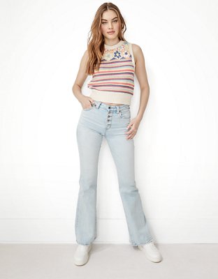 AE Crochet Crew Neck Vest
