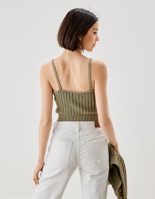 Женские топы American Eagle AE Cable Knit Cami — фото 3