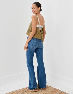 AE Crochet Tie-Back Tank Top