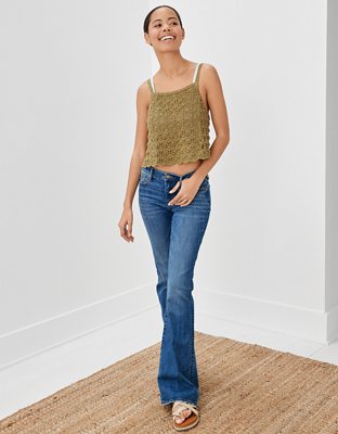 AE Crochet Tie-Back Tank Top