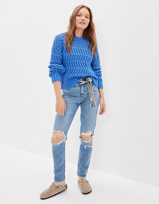 Женские свитеры American Eagle AE Open-Knit Sweater — фото 4