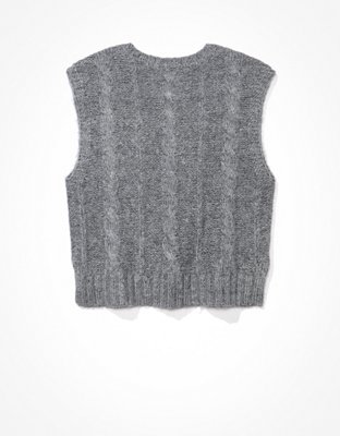 AE Cable Knit Sweater Vest
