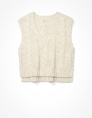 Женские свитеры American Eagle AE Cable Knit Sweater Vest — фото 4