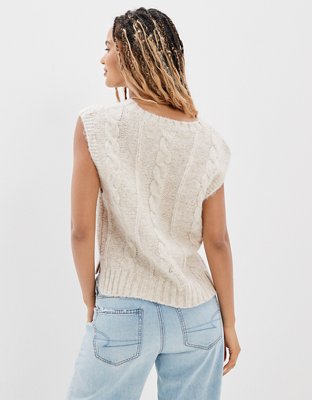 Женские свитеры American Eagle AE Cable Knit Sweater Vest — фото 3