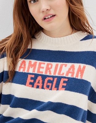 Женские свитеры American Eagle AE Oversized Rugby Sweater — фото 6