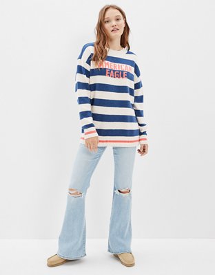 Женские свитеры American Eagle AE Oversized Rugby Sweater — фото 5