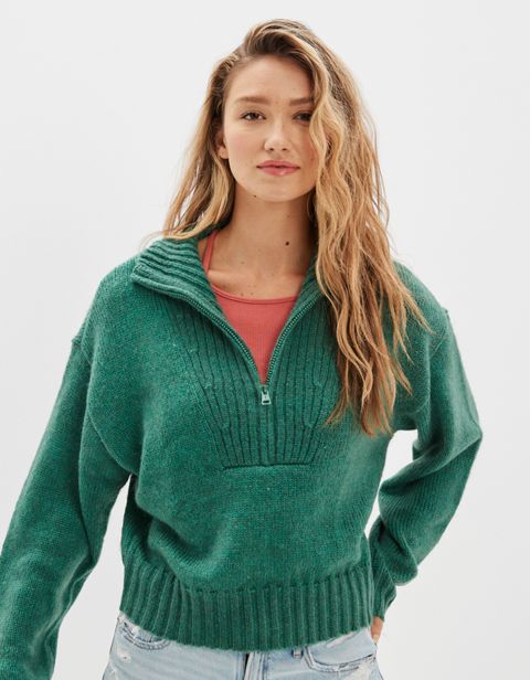 Женские свитеры American Eagle AE Half Zip Sweater