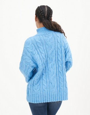 Женские свитеры American Eagle AE Cable Knit Mock Neck Sweater — фото 2