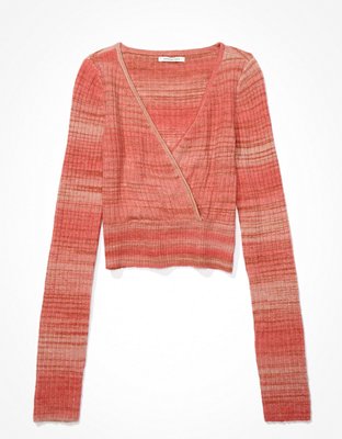 AE Wrap Front Sweater