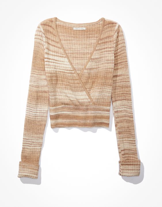 AE Wrap Front Sweater