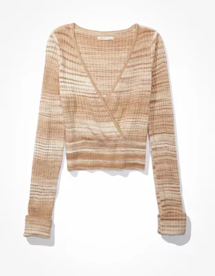 AE Wrap Front Sweater